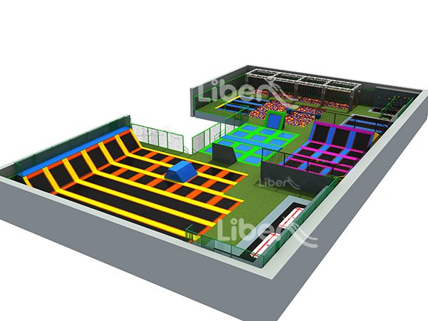 Indoor Commercial Trampoline Park China 